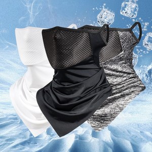 [아띠꼴로] 자전거 쿨마스크 오토바이 쿨링 마스크 여름 자외선차단 냉감 햇빛가리개, 화이트