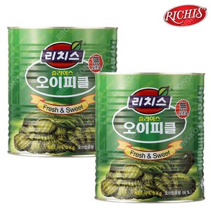 동서 리치스 슬라이스 오이 피클 3kg x 2개