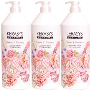 케라시스 퍼퓸 린스 스위트 앤 플라워리, 1L, 3개
