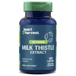 Heart & Harvest 실리마린 밀크 씨슬 추출물 캡슐, 120정, 1개