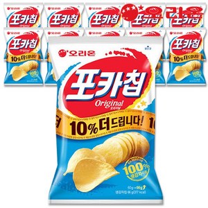 오리온 포카칩 오리지널, 66g, 10개