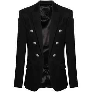 발망 엠보스드 버튼 울 블레이저, 블랙계열, Italy 50(KR 110)
