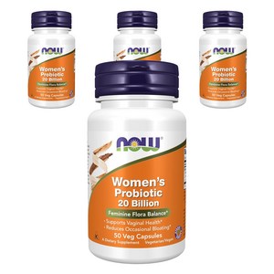 나우푸드 우먼스 프로바이오틱 유산균 200억 베지 캡슐, 50정, 4개