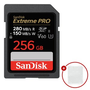 샌디스크 익스트림 프로 SD메모리카드 SDXEP Extreme PRO UHS-II + SD카드 케이스 패키지