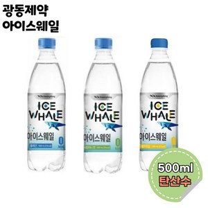 광동제약 아이스웨일 플레인 제로 탄산수, 500ml, 40개