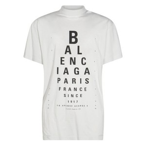 발렌시아가 그래픽 프린트 티셔츠