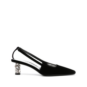 톰포드 벨벳 슬링백 펌프스, Italy 38(KR 240), 블랙계열