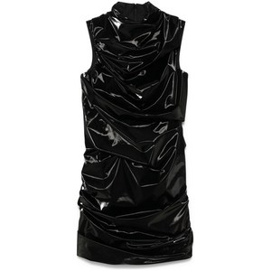 알렉산더맥퀸 라미네이티드 저지 드레스