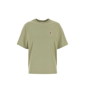 메종키츠네 자수 티셔츠, 그린계열, XS(KR 44)