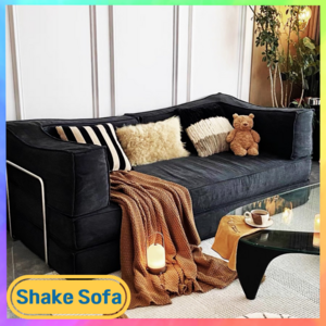 쉐이크소파 레트로 접이식 트랜스포머 침대 소파베드, 노말블랙