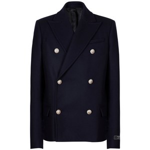 발망 더블 브레스티드 코트