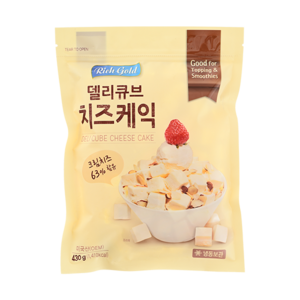 리치골드 델리큐브 치즈케익, 3개, 430g