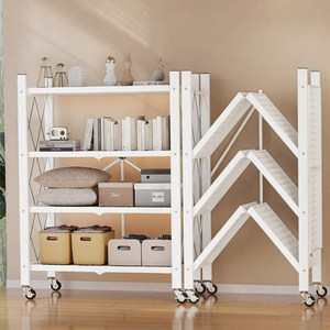 Tiger Pavilion 3단4단5단원터치 접이식 이동가능 철제 스탠드 선반