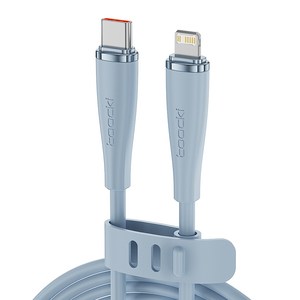 Toocki C-L 20W PD 2.4A 고속 충전케이블 TQ-X11, 블루c-l, 2개입, 2m