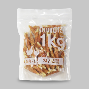 펫레터 어메이징 대용량 강아지 간식, 치킨스틱, 1kg, 1개