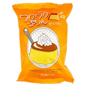 Pelican 와쿠와쿠 푸딩 비누, 80g, 1개입