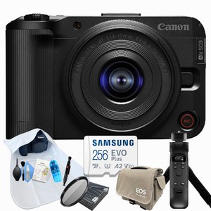 [포토리뷰이벤트] 캐논 EOS R50 V 블랙+14-30 KIT + 크리에이터 9종 패키지(아이리버 OLED 무선 슈팅그립 / 256GB)