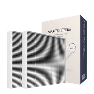하나필터 PM0.3 프리미엄 차량용 에어컨 필터, HCF-03, 2개