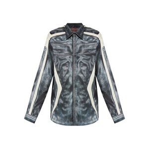 디젤 S-심플리-Bmcz 셔츠, 그레이계열+화이트계열, Italy 50(KR 105)