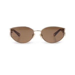 끌로에 인그레이빙 로고 타원형 렌즈 선글라스