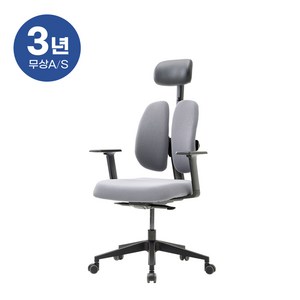 듀오백 골드 사무용 학생용 공부의자 D2500G-AS, 블랙