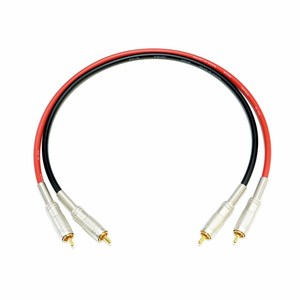 DRC005-GS6D 50cm 스테레오케이블 2RCA 카나레 [정품] 은합금땜 GS-6 F-09 커넥터 무산소동선(OFC) 인터케이블