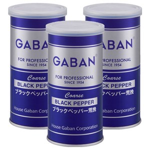 가반 포 프로페셔널 블랙 페퍼 굵은입자 캔, 100g, 3개