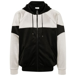 생로랑 투톤 후드 재킷, 블랙계열+베이지계열, Standard S