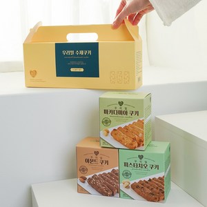 에코맘하우스 우리밀 수제 쿠키 3종 선물 세트