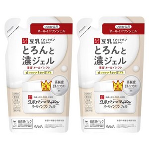 나메라카혼포 두유이소플라본 올인원 젤 리필용, 100g, 2개