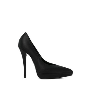 생로랑 포인티드 토 레더 펌프스, Europe 40.5(KR 275), 블랙계열