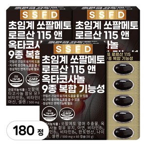 순수식품 쏘팔메토 로르산 115 옥타코사놀, 60정, 3개