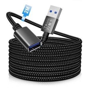 아이오니어스 USB 3.0 연장케이블, 검정, 2m, 1개