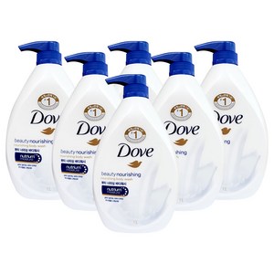 도브 뷰티 너리싱 바디워시, 1kg, 6개