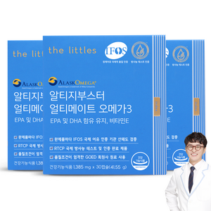 더리틀스 알티지부스터 얼티메이트 EPA DHA 알티지 오메가3 rTG 30캡슐 3박스