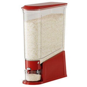 YEAAYE 틈새형 원터치 쌀통, 12*36.5*45..., 레드, 1개