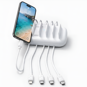 팝폰 5포트(C핀/C핀/C핀/C핀/8핀) PD PPS 업소용 초고속 멀티충전기 TC70