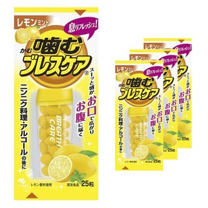 고바야시 깨물어먹는 브레스케어 레몬 민트 25개입, 4개