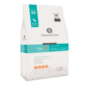 네츄럴코어 전연령 강아지 베네 M50 건식사료 작은입자, 닭+연어, 10kg, 1개