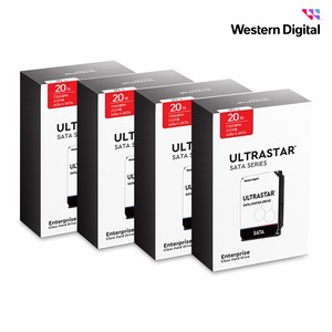 WD ULTRASTAR 20TB DC HC560 패키지 4PACK HDD (SATA3/7200RPM/512MB)