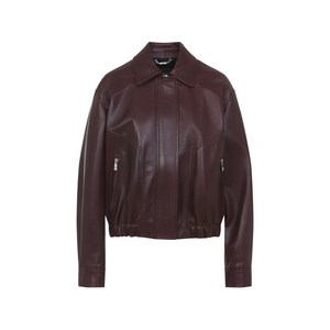베르사체 레더 지퍼 재킷, 브라운계열, Italy 40(KR 55)