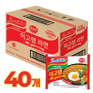 [공식수입인증정품] 미고랭 라면 오리지널 볶음면 80g, 40개