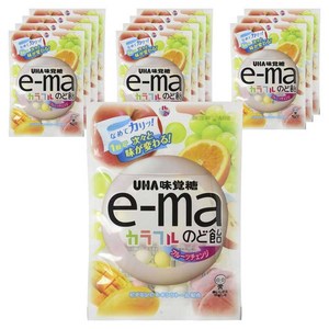 ema 컬러풀 목캔디 후르츠 체인지, 50g, 12개