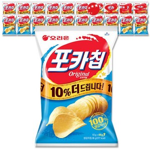포카칩 오리지널, 66g, 20개