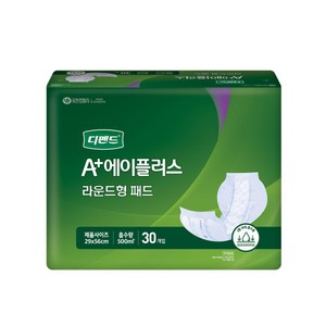 유한킴벌리 남녀공용 디펜드 속 기저귀 라운드형 성인기저귀/패드 대형, 30개입, 6개