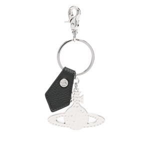 비비안웨스트우드 구체 장식 레더 키링