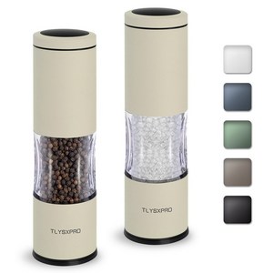 TLYSXPRO 소금 후추 글라인더 통후추 그라인더 깨갈이 그라인더 깨 그라인더, 200.2ml, 2개