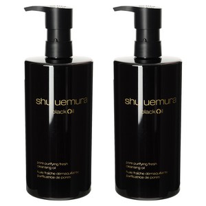 슈에무라 블랙 포어 퓨리파잉 프레시 클렌징 오일, 450ml, 2개