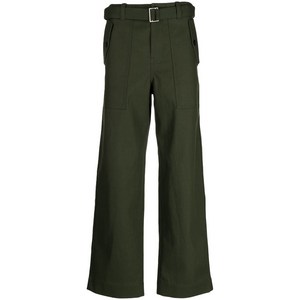 메종키츠네 벨트 웨이스트 스트레이트 팬츠, 그린계열, France (bottoms) 42(KR 100)