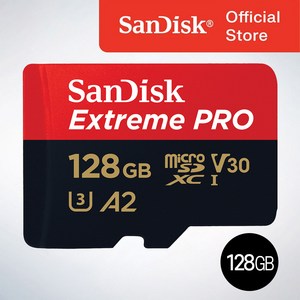 샌디스크코리아 공식인증정품 마이크로 SD카드 익스트림 프로 QXCD 128GB ( SD 아답터 포함 )